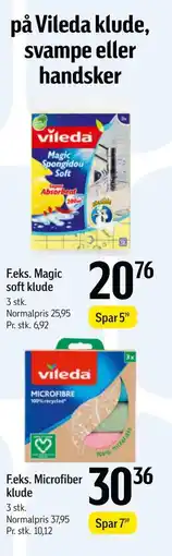 Føtex Spar 20% på Vileda klude, svampe eller handsker tilbud