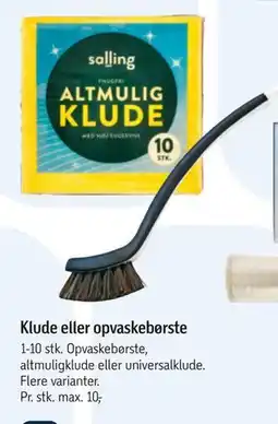 Føtex Klude eller opvaskebørste, DKK 10 tilbud