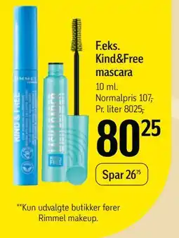 Føtex Kind&Free mascara, DKK 80.25 tilbud