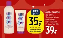 Føtex Aussie hårpleje, DKK 39, App-pris tilbud