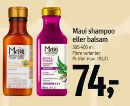 Føtex Maui shampoo eller balsam, DKK 74 tilbud