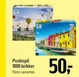 Føtex Puslespil 1000 brikker, DKK 50 tilbud