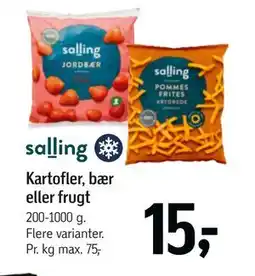 Føtex Kartofler, bær eller frugt, DKK 15 tilbud
