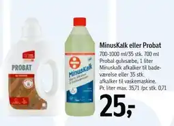 Føtex MinusKalk eller Probat, DKK 25 tilbud