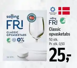 Føtex Classic opvasketabs, DKK 25 tilbud