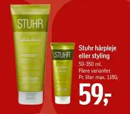 Føtex Stuhr hårpleje eller styling, DKK 59 tilbud
