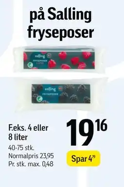 Føtex Spar 20% på Salling fryseposer tilbud