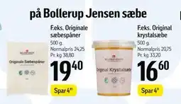 Føtex Spar 20% på Bollerup Jensen sæbe tilbud