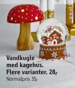 Føtex Vandkugle med kagehus, DKK 28 tilbud