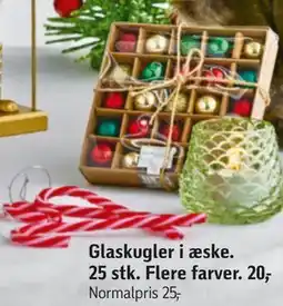 Føtex Glaskugler I æske, DKK 20 tilbud