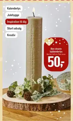 Føtex Ren stearin kaldenderlys, DKK 50 tilbud