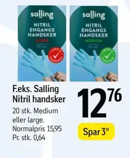 Føtex Salling Nitril handsker, DKK 12.76 tilbud