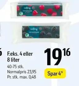 Føtex 4 eller 8 liter, DKK 19.16 tilbud