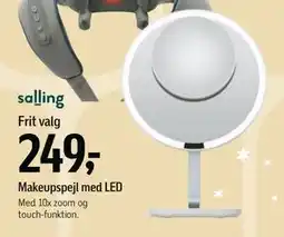 Føtex Makeupspejl med LED, DKK 249 tilbud