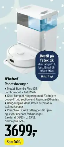 Føtex Robotstøvsuger, DKK 3699 tilbud