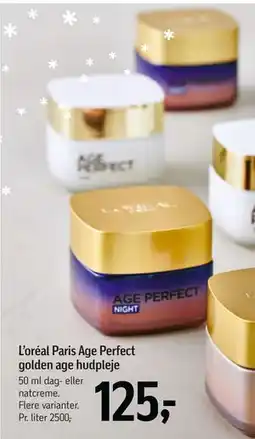 Føtex L’oréal Paris Age Perfect golden age hudpleje, DKK 125 tilbud