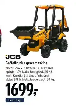 Føtex Gaffeltruck / gravemaskine, DKK 1699 tilbud