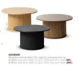 Daells Bolighus SOFABORD tilbud