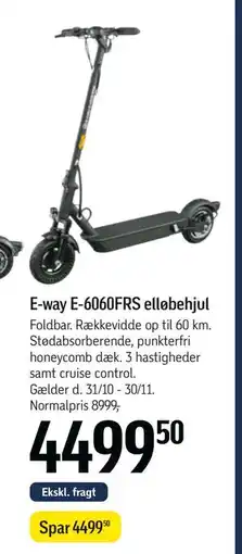 Føtex E-way E-6060FRS elløbehjul, DKK 4499.5 tilbud