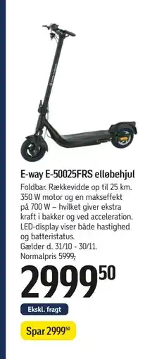 Føtex E-way E-50025FRS elløbehjul, DKK 2999.5 tilbud