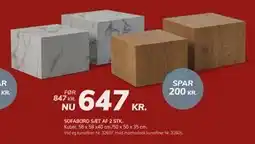 Daells Bolighus SOFABORD SÆT AF 2 STK, DKK 647 tilbud