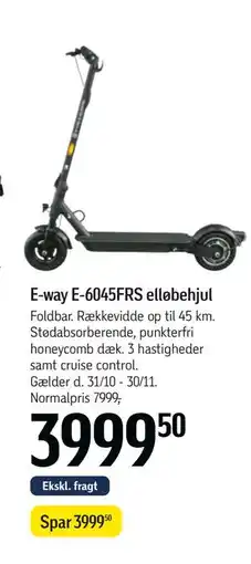Føtex E-way E-6045FRS elløbehjul, DKK 3999.5 tilbud