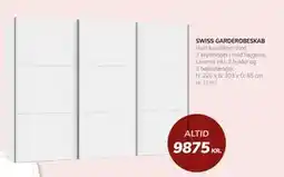 Daells Bolighus SWISS GARDEROBESKAB, DKK 9875 tilbud