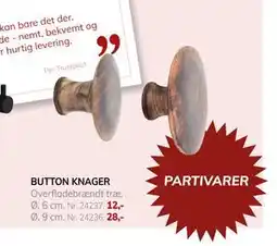 Daells Bolighus BUTTON KNAGER tilbud