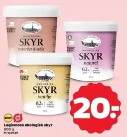 Netto Løgismose økologisk skyr, DKK 20 tilbud