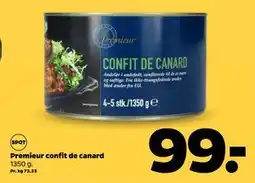 Netto Premieur confit de canard, DKK 99 tilbud