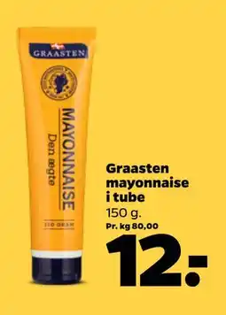 Netto Graasten mayonnaise i tube, DKK 12 tilbud