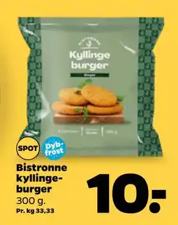 Netto Bistronne kyllingeburger, DKK 10 tilbud