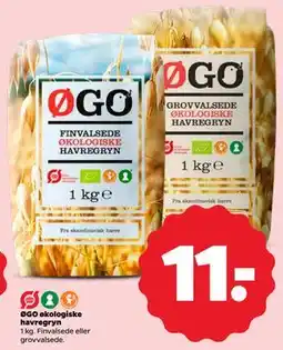 Netto ØGO økologiske havregryn, DKK 11 tilbud