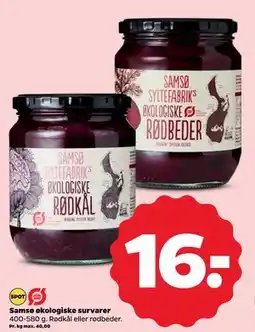 Netto Samsø økologiske survarer, DKK 16 tilbud