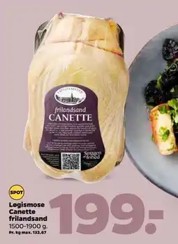 Netto Løgismose Canette frilandsand, DKK 199 tilbud