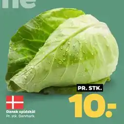Netto Dansk spidskål, DKK 10 tilbud