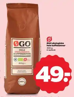 Netto ØGO økologiske hele kaffebønner, DKK 49 tilbud