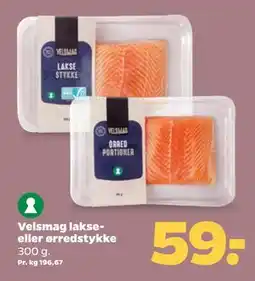 Netto Velsmag lakse- eller ørredstykke, DKK 59 tilbud