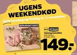 Netto Velsmag kalvefilet, DKK 149 tilbud