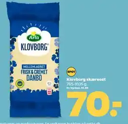 Netto Klovborg skæreost, DKK 70 tilbud