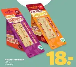 Netto Naturli' sandwich, DKK 18 tilbud
