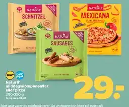 Netto Naturli' middagskomponenter eller pizza, DKK 29 tilbud