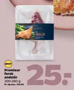 Netto Premieur fersk andelår, DKK 25 tilbud