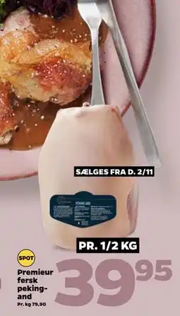 Netto Premieur fersk pekingand, DKK 39.95 tilbud