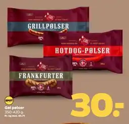 Netto Gøl pølser, DKK 30 tilbud