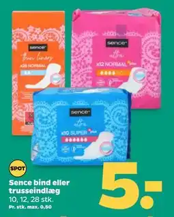 Netto Sence bind eller trusseindlæg, DKK 5 tilbud