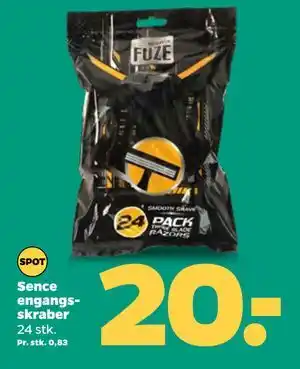 Netto Sence engangsskraber, DKK 20 tilbud