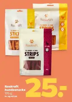 Netto Raakraft hundesnacks, DKK 25 tilbud