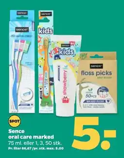 Netto Sence oral care marked, DKK 5 tilbud