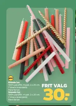 Netto Snoede lys, DKK 30 tilbud